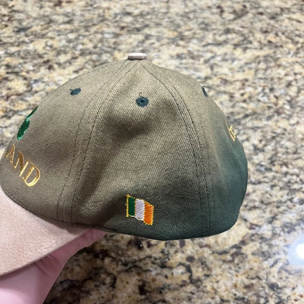 All Craft Dublin Ireland Shamrock Baseball Cap Green Tan Adjustable Hat Hat